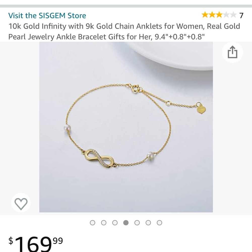 Gold anklet . Brand new
